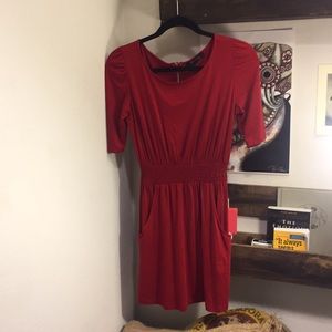 Forever 21 ruched mini dress